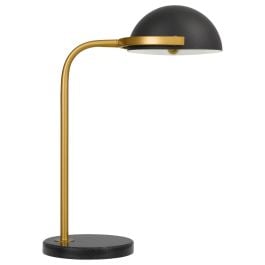 Pollard Table Lamp, Black, Antique Gold