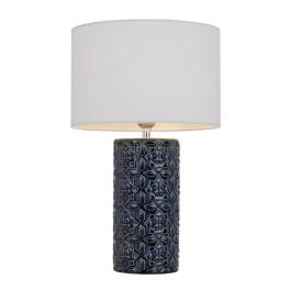 Rodos Table Lamp, Blue, White