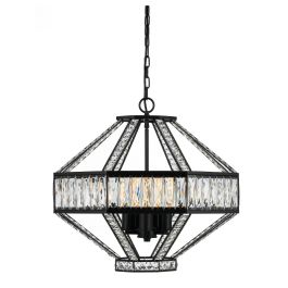 Zofio 5 Light Pendant, Clear Glass, Oil Bronze