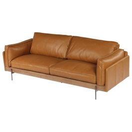 Downie 3 Seater Leather Sofa