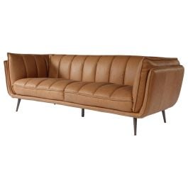 Emer 3 Seater Leather Sofa