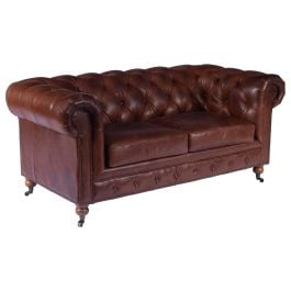 Sheffield 2 Seater Leather Sofa