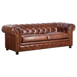 Sheffield 3 Seater Leather Sofa Bed