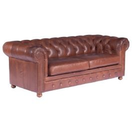 Sheffield 3 Seater Leather Sofa Bed