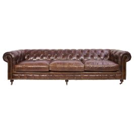 Sheffield 4 Seater Leather Sofa