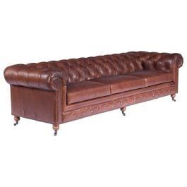 Sheffield 4 Seater Leather Sofa