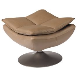 Verlin Leather Footstool