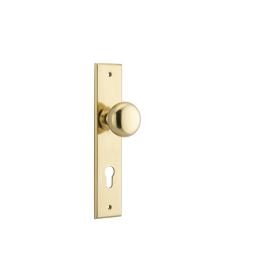 Cambridge Knob Chamfered Backplate (Entrance)