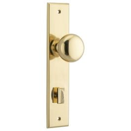 Cambridge Knob Chamfered Backplate (Privacy)