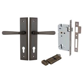 Copenhagen Lever Stepped Backplate Entrance Kit w Lock K/T