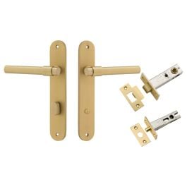 Helsinki Lever Oval Backplate Kit w Privacy Turn