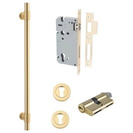 Helsinki Pull Handle 450mm Entrance Kit w Lock K/K