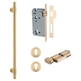 Helsinki Pull Handle 450mm Entrance Kit w Lock K/T