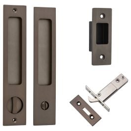 Rectangular Sliding Door Pull Kit w Privacy Turn