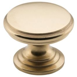 Round Flat Cupboard Knob, 3.2cm