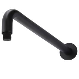Round Wall Shower Curved Arm 400mm