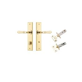 Sarlat Lever Chamfered Backplate Kit w Privacy Turn