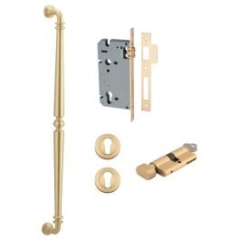 Sarlat Pull Handle 600mm Entrance Kit w Lock K/T