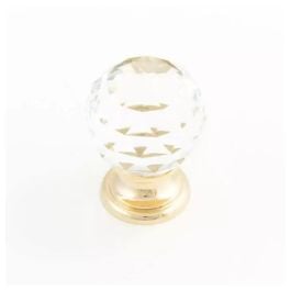 Sovereign 25mm Transparent Crystal Knob