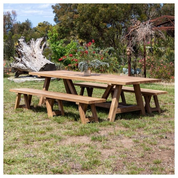 Custom Sized Teak Outdoor Bench Seat