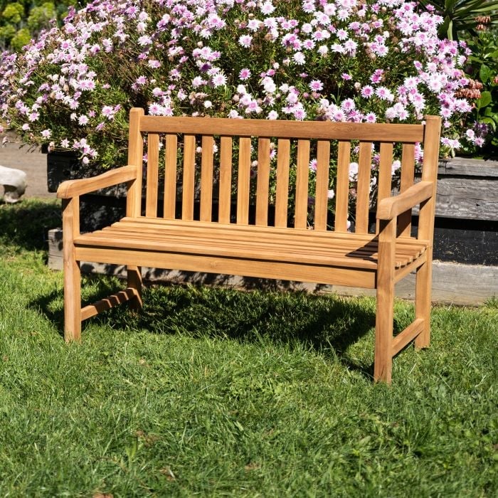 2 Seater Teak Outdoor Bench Seat