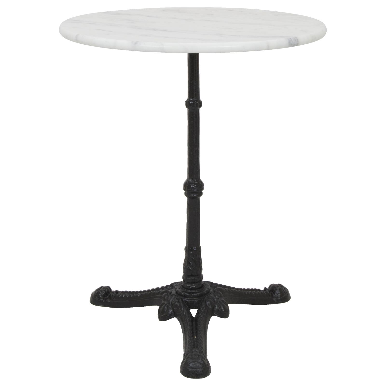 Milano Marble Table With Cast Iron Base